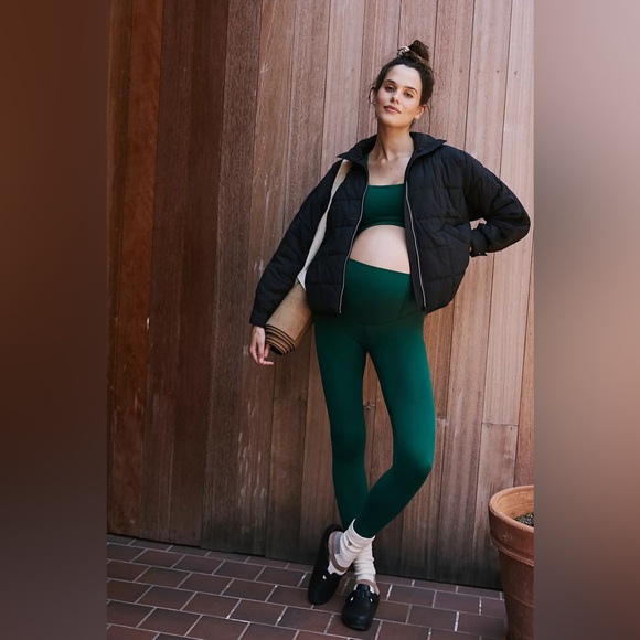 Free People FP Movement x Hatch Pippa Packable Puffer Black XS NWT Maternity - Picture 4 of 9